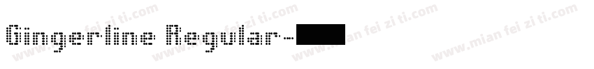 Gingerline Regular字体转换